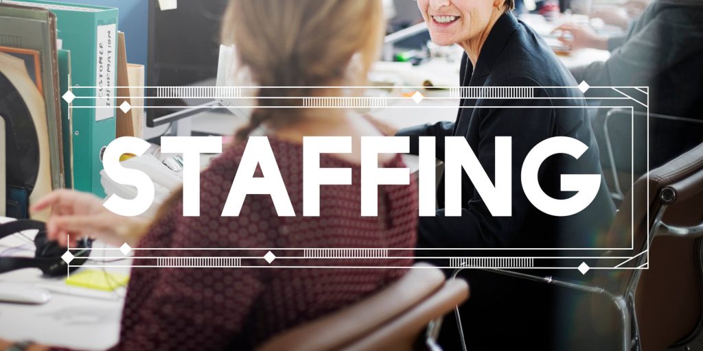 text that says staffing from an employee leasing companies
